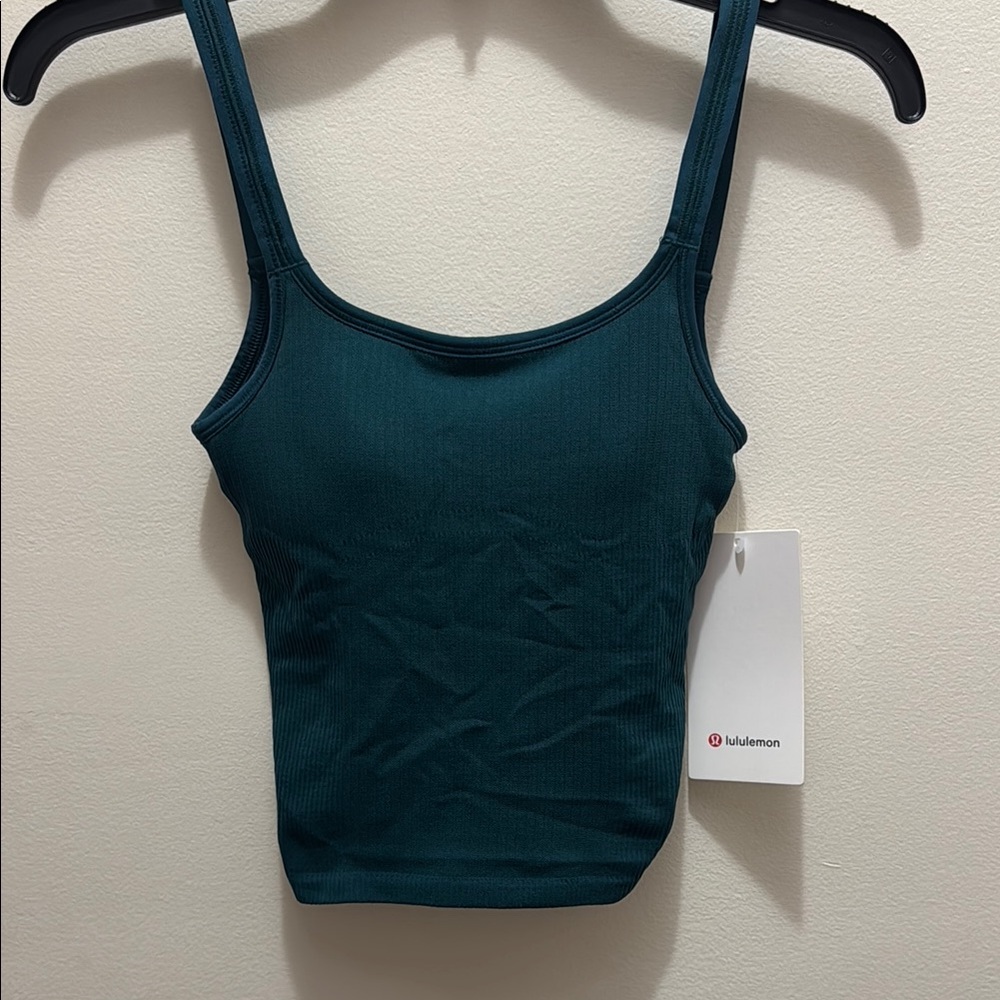 lululemon athletica Green Fitted Crop Tank Top